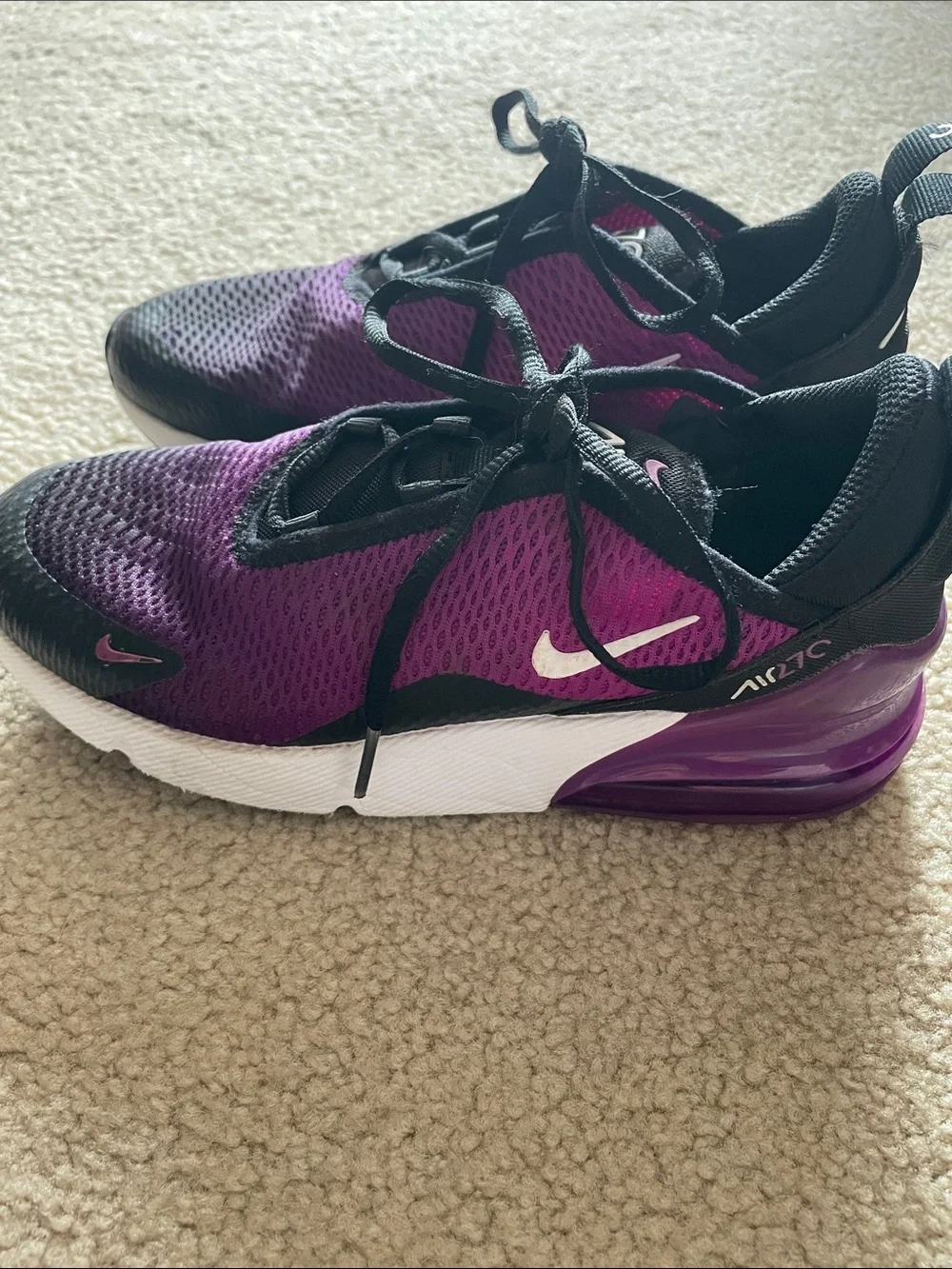 Nike Kids Air Max 270 Purple and Black